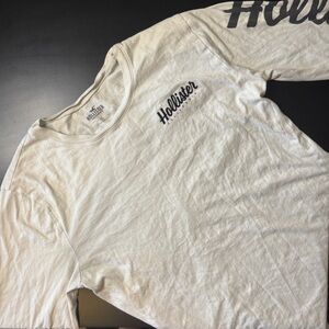 Hollister White Long Sleeve Tee